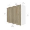 Eklipse Coral 35.88-in x 30.25-in x 12.38-in Particleboard 2-Door Kitchen Wall Cabinet 7 Eklipse Coral 35.88-in x 30.25-in x 12.38-in Particleboard 2-Door Kitchen Wall Cabinet -Deals Eclipse Kitchens Store 75396840b L