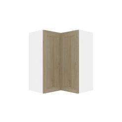 Eklipse Coral 24.25-in x 30.25-in x 24.25-in Particleboard 2-Door Kitchen Wall Corner Cabinet