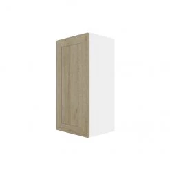Eklipse Coral 15.13-in x 30.25-in x 12.38-in Particleboard 1-Door Kitchen Wall Cabinet