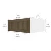Eklipse Ruby 33.06-in x 12-in x 24.38-in Particleboard 2-Door Refrigerator Wall Cabinet -Deals Eclipse Kitchens Store 75396853b L