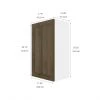 Eklipse Ruby 17.94-in x 30.25-in x 12.38-in Particleboard 1-Door Kitchen Wall Cabinet 6 Eklipse Ruby 17.94-in x 30.25-in x 12.38-in Particleboard 1-Door Kitchen Wall Cabinet -Deals Eclipse Kitchens Store 75396854b L