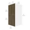 Eklipse Ruby 23.94-in x 49-in x 24.38-in Particleboard 4-Door Top Pantry Cabinet -Deals Eclipse Kitchens Store 75396855b L