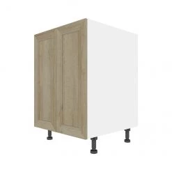 Eklipse Coral 23.94-in x 34.75-in x 24.38-in Particleboard 2-Door Kitchen Base Cabinet
